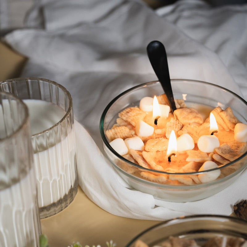 Cinnamon Toast Crunch Cereal Candle Bowl