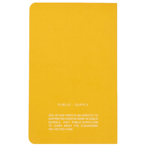 Yellow Soft-Cover Notebook by Public - Supply