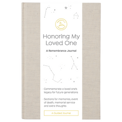Honoring My Loved One: A Remembrance Journal (Wheat) by Promptly Journals