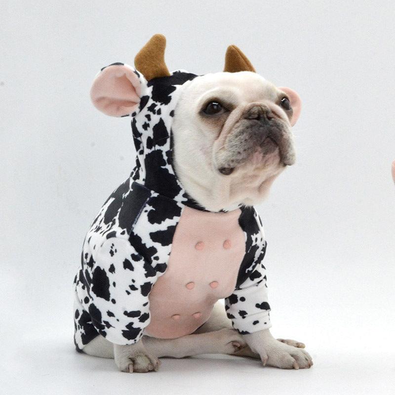 Cow Print Pet Costume Adorable And Creative Dog Clothes by Dog Hugs Cat