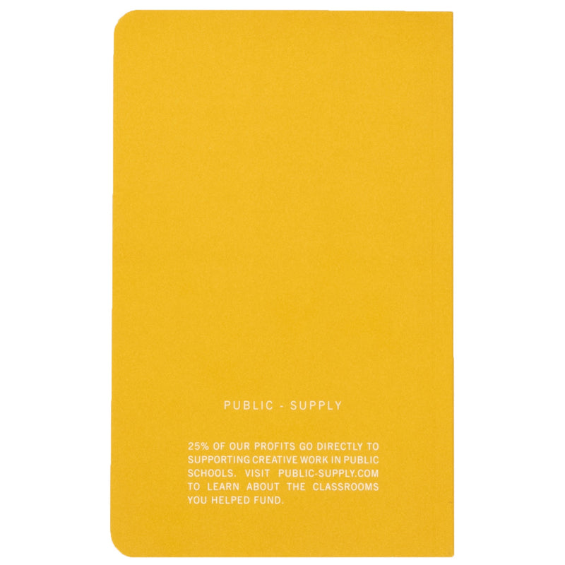 Yellow Soft-Cover Notebook by Public - Supply