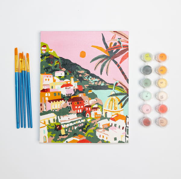 Amalfi Sunset Paint-by-Numbers by Paint Anywhere