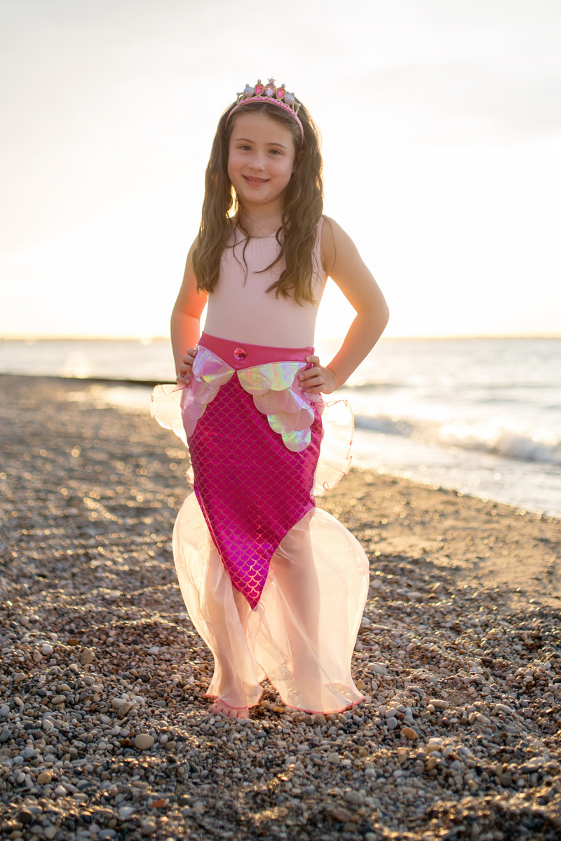 Mermaid Glimmer Skirt Set with Headband by Great Pretenders