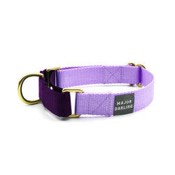 The Martingale Collar in lilac + violet by Major Darling