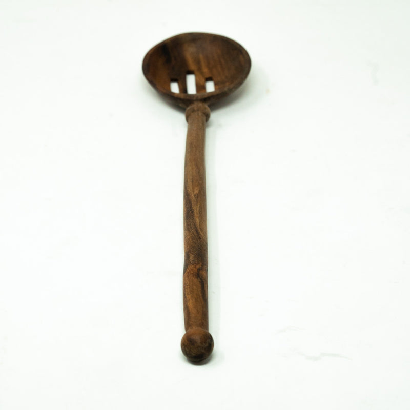 Hand Carved Wooden Spoon - Merideth Slotted Spoon