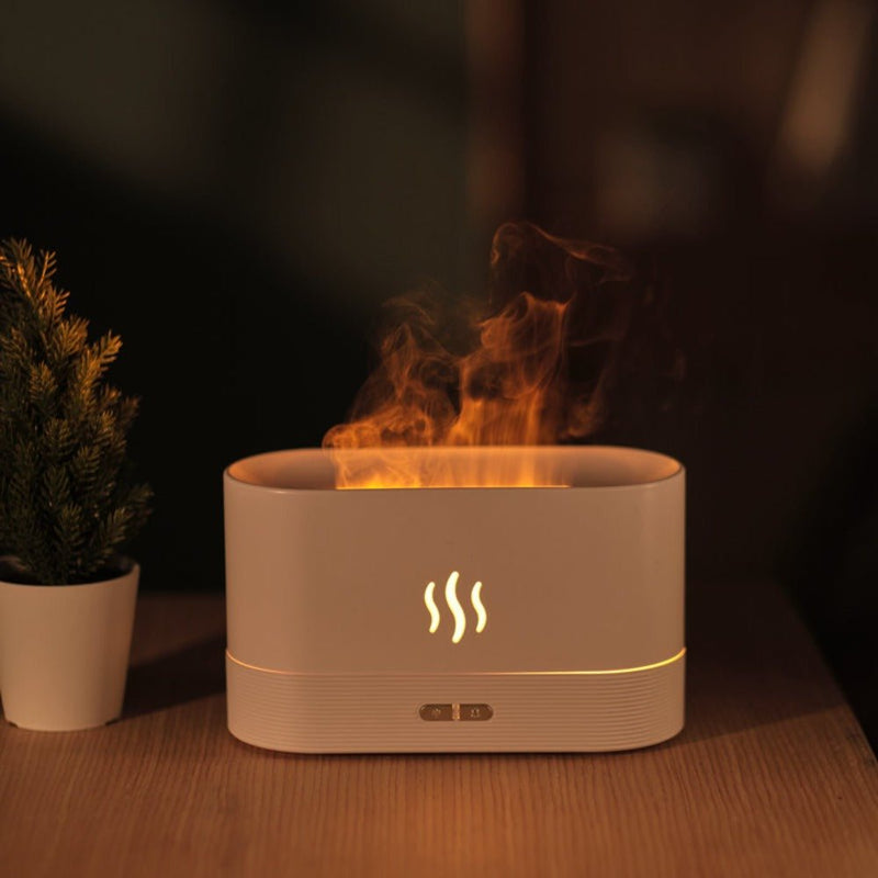 Fireplace Flame-Effect Humidifier Lamp by Multitasky