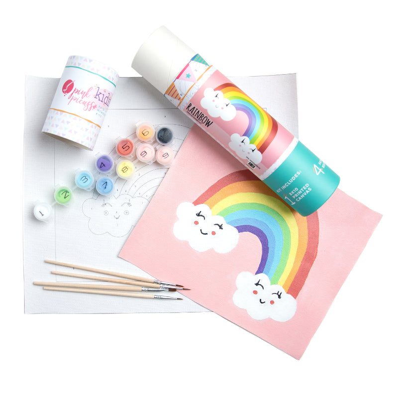Rainbow Paint-by-Numbers by Pink Picasso Kits