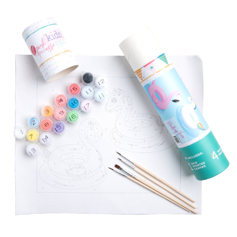 Pink Picasso Kids Paint by Numbers Kits for Kids (Floating Fun)