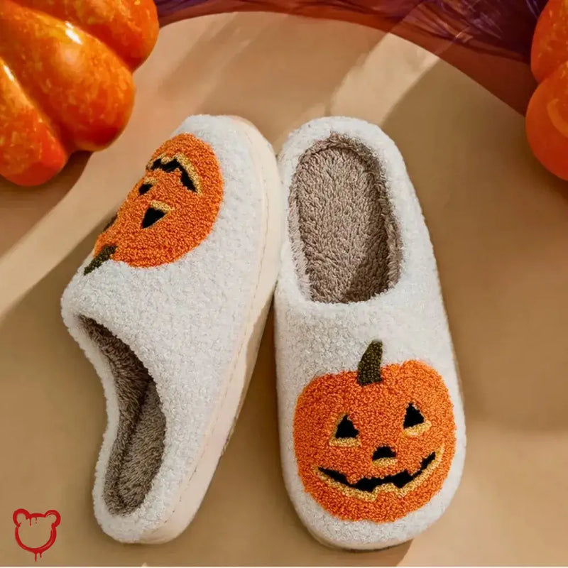 Pumpkin Halloween Slippers ellenshop