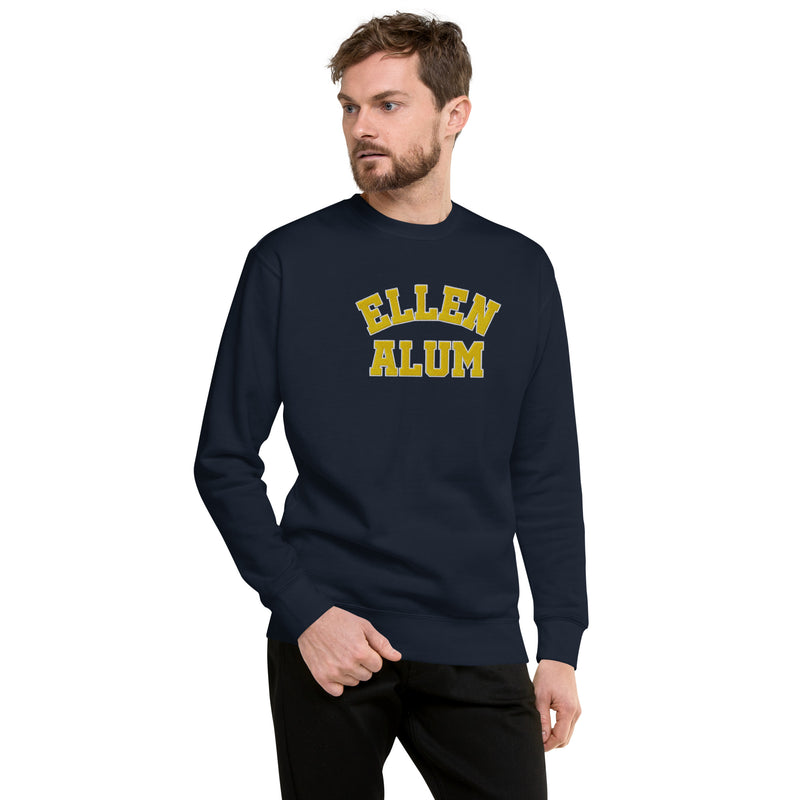Ellen Alum Embroidered Sweatshirt - Navy