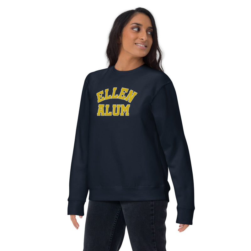 Ellen Alum Embroidered Sweatshirt - Navy