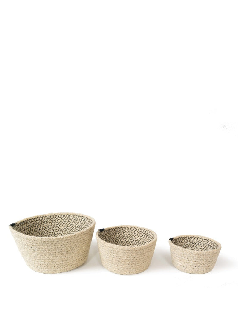 Amari Bowl - Black (Set of 3) by KORISSA
