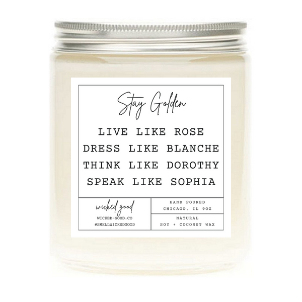 Stay Golden Candle by Wicked Good Perfume