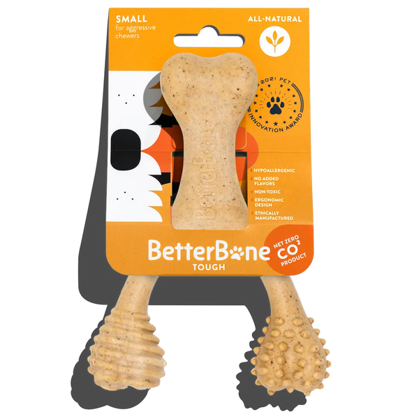 BetterBone TOUGH — Durable Eco-friendly All-Natural Dental Cleaning Chew for Aggressive Superchewer Dogs & Puppies by The Better Bone Natural Dog Bone