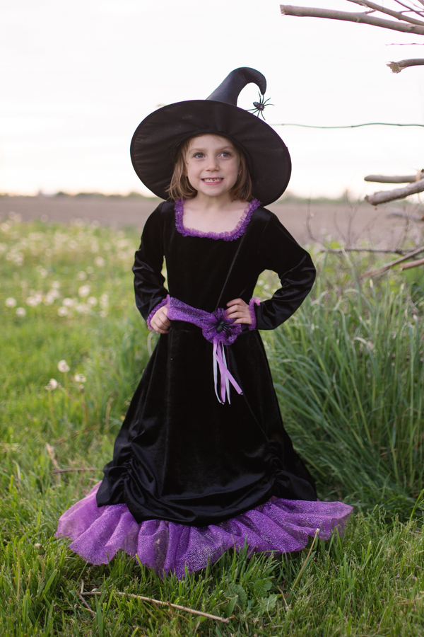 Vera The Velvet Witch Dress & Hat by Great Pretenders