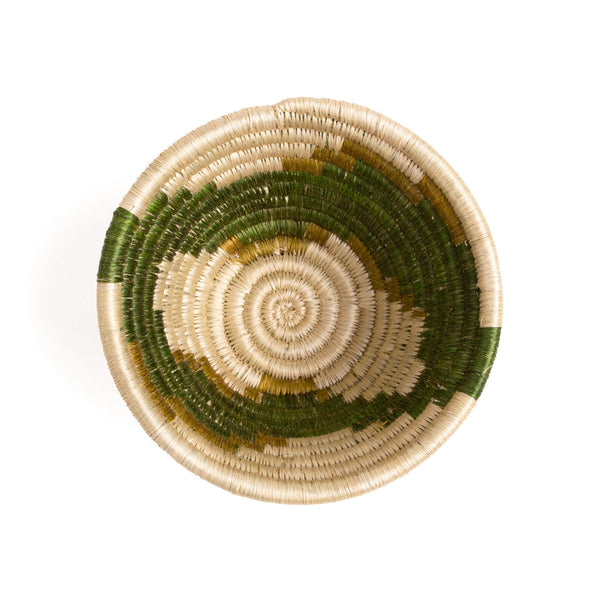 Restorative Greens Catch All Woven Bowl- Tiny Flora by Kazi Goods