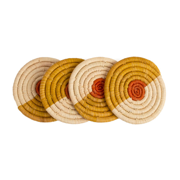 Seratonia Coasters - Pomelo, Set of 4 by Kazi Goods - Wholesale