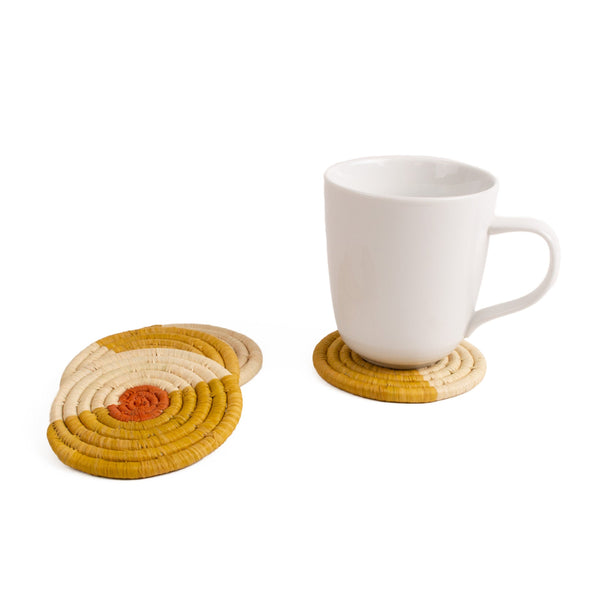 Seratonia Coasters - Pomelo, Set of 4 by Kazi Goods - Wholesale