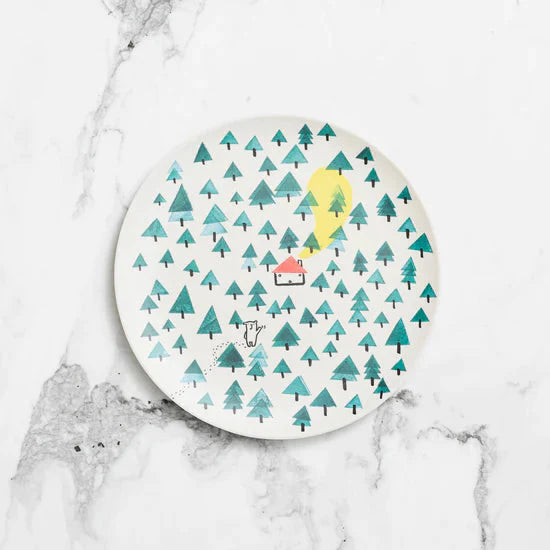 Illustrated Plate - Set of 4 | Mixed by Bohemian Mama