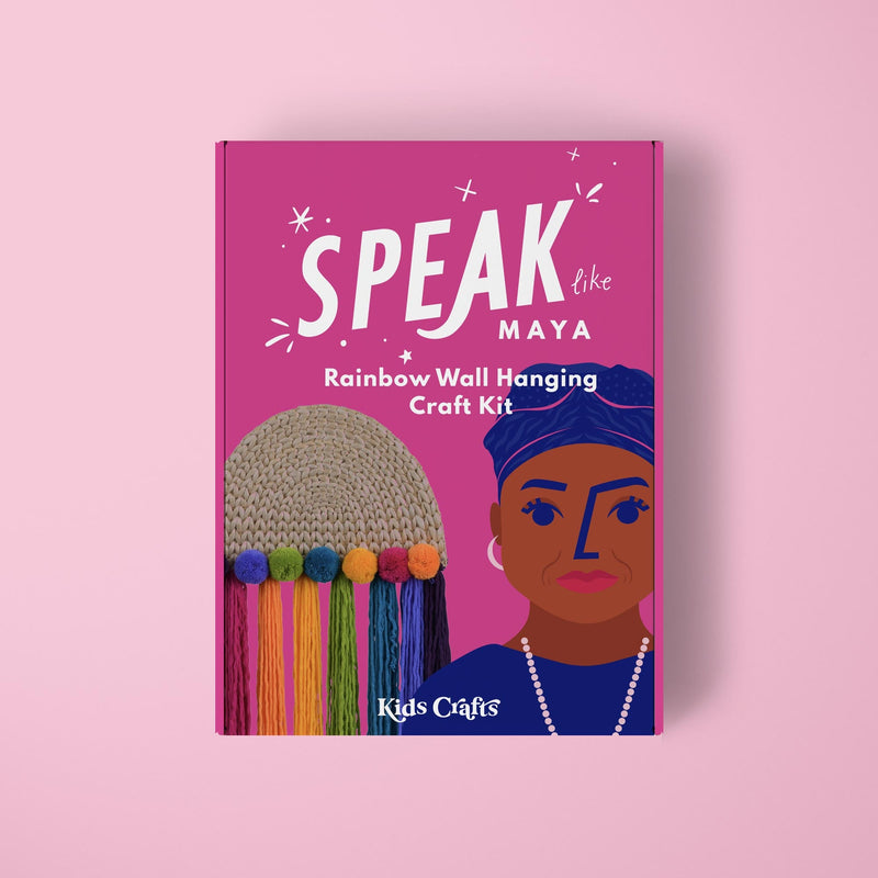 Speak like Maya Rainbow Wall Hanging Craft Kit by Kids Crafts