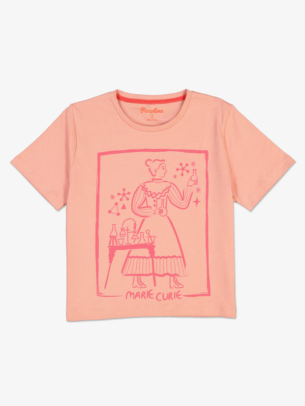 Women's Marie Curie Short Sleeve Trailblazer Tee - Reimagined by Piccolina