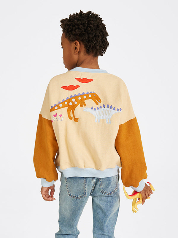 Embroidered Bomber Jacket - Paleontology by Piccolina