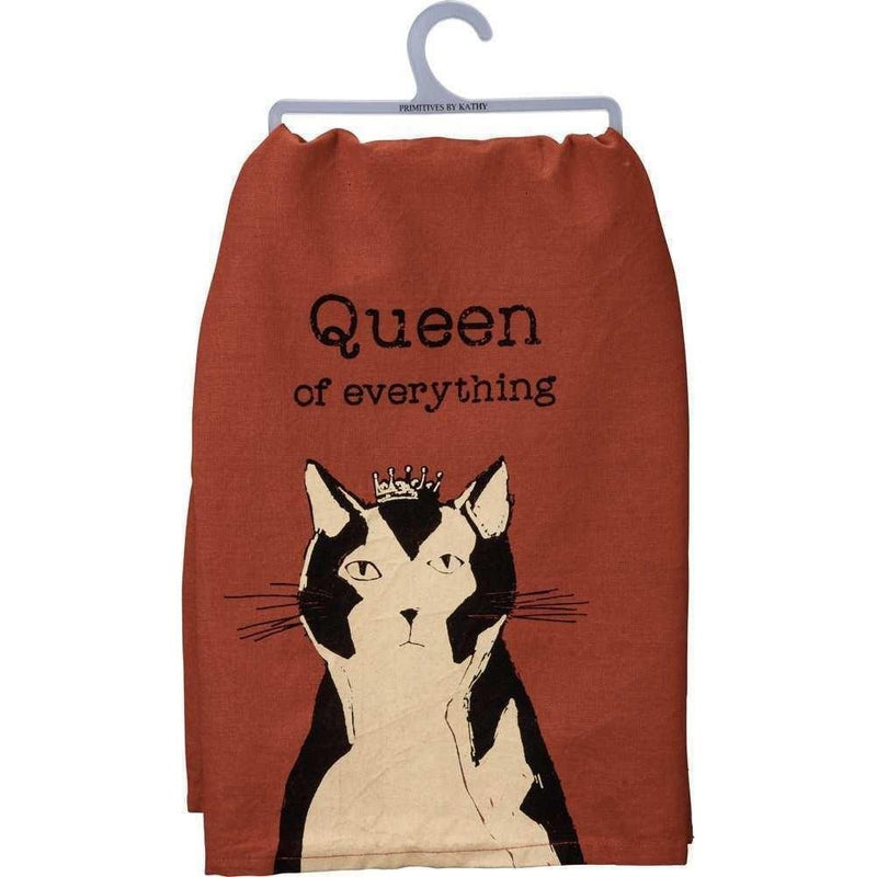 Queen Of Everything Funny Snarky Dish Cloth Towel