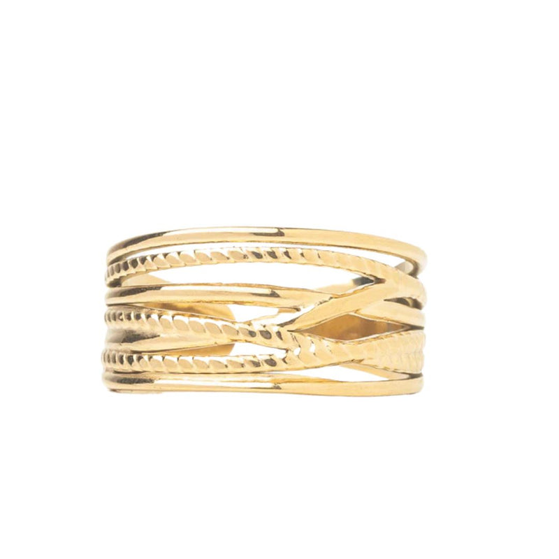 Woven Strands Ring by Made for Freedom