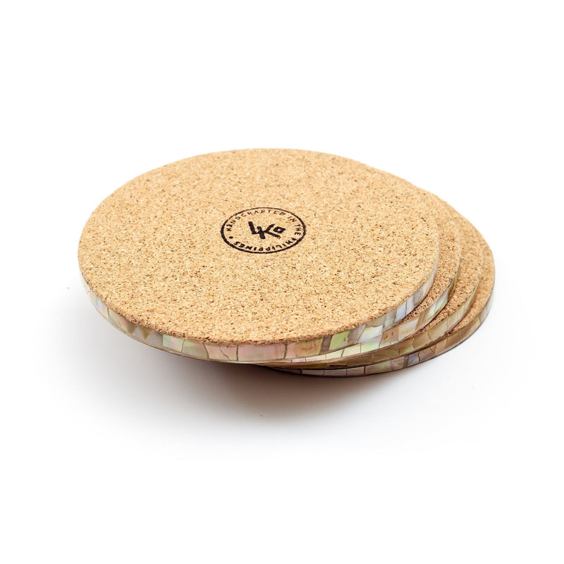 Cracked Pearl - Mother of Pearl Coasters | LIKHÂ by LIKHÂ