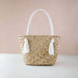 Oat Classic Market Tote with Braided Handles - Modern Woven Totes | LIKHA by LIKHÂ