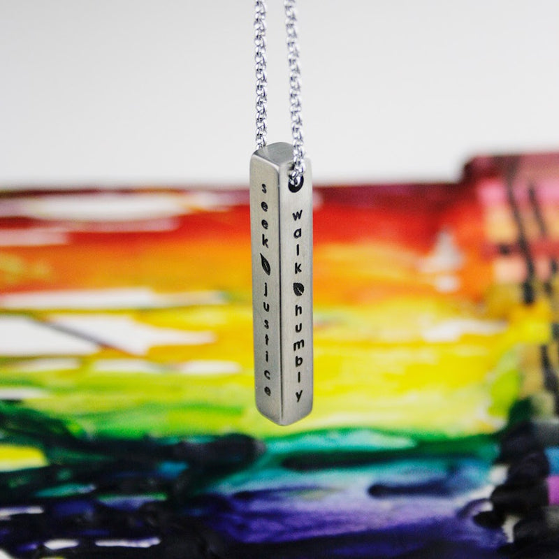 Seek Justice Necklace by Made for Freedom