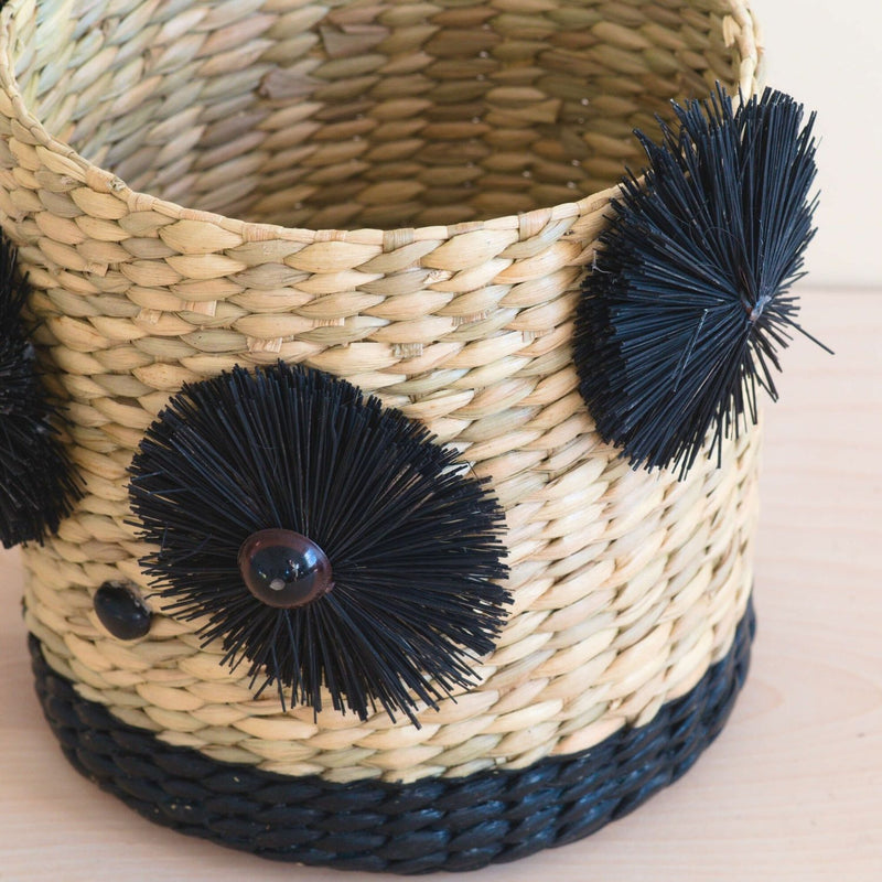 Panda 6" Seagrass Basket Planter by LIKHÂ