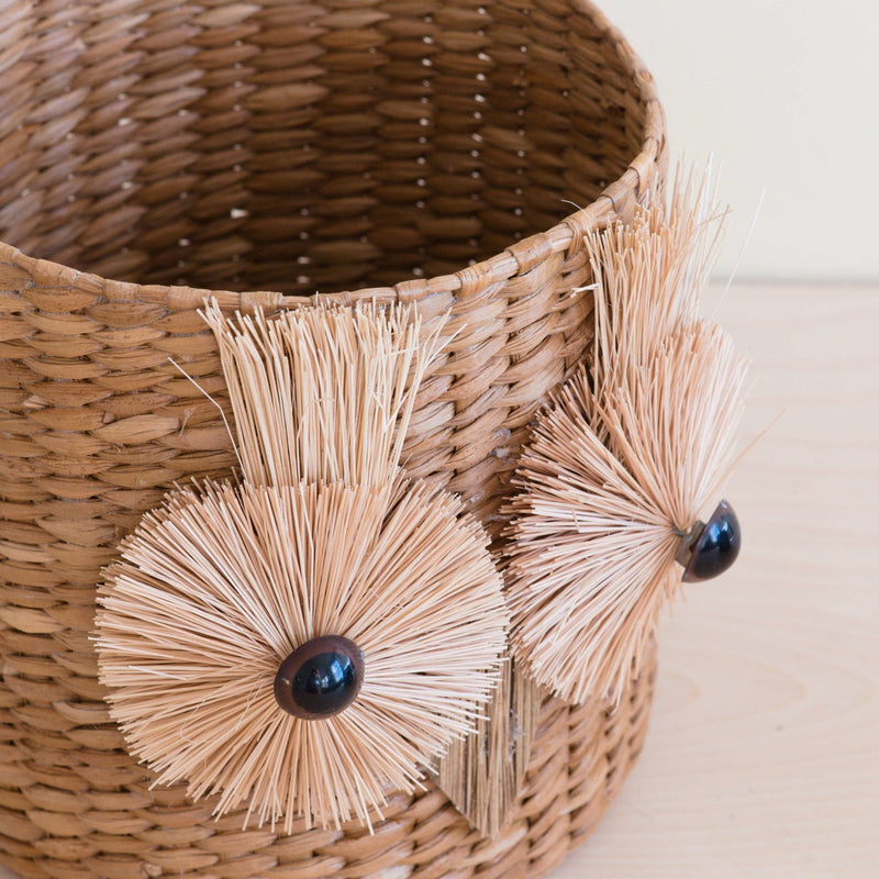 Owl 6" Seagrass Basket Planter by LIKHÂ