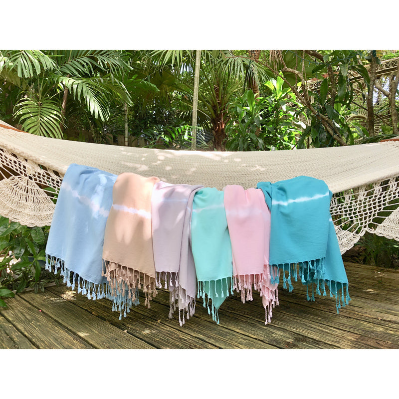 Mint Tie Dye Turkish Beach Towel by SLATE + SALT