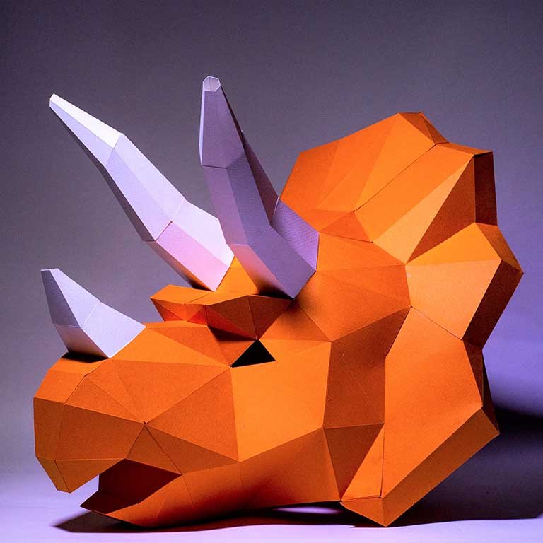 Triceratops Mask by PAPERCRAFT WORLD